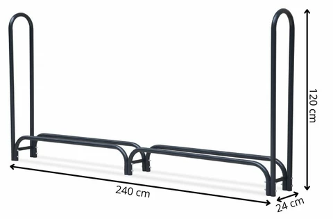Kingston 2,4 x 0,24 m StoreBoss mājas tērauda koka nojume