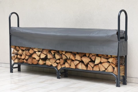 Kingston 2,4 x 0,24 m StoreBoss mājas tērauda koka nojume