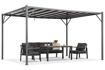 Antracīta terases lapene Paros 3x4m Garden Point