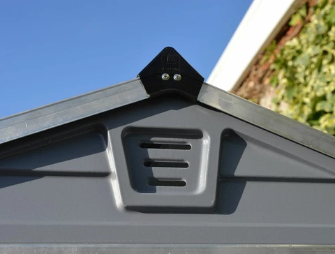 SkyLight plastmasas dārza māja 6x12 Grey