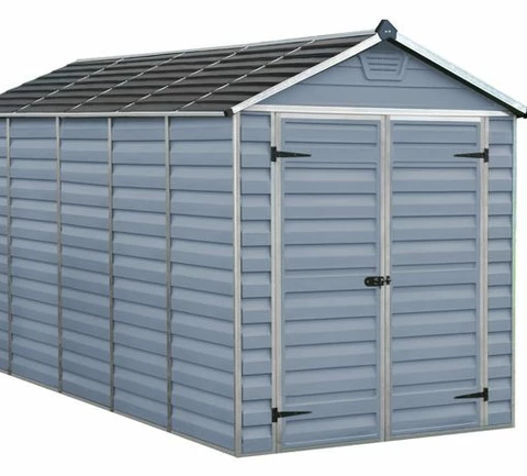SkyLight plastmasas dārza māja 6x12 Grey