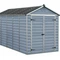 SkyLight plastmasas dārza māja 6x12 Grey